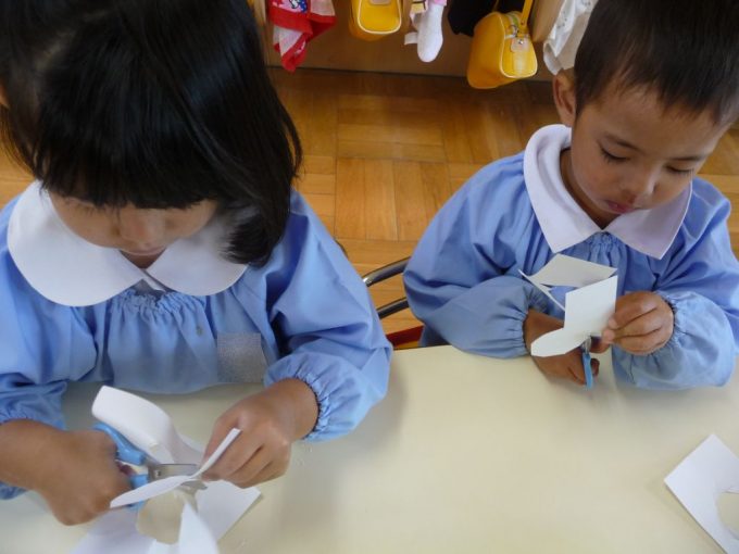 七五三の袋作り 年少 神奈川県相模原市 みずほ幼稚園